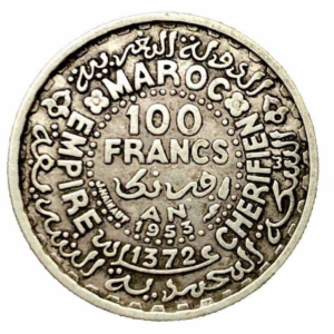 Maroc - 100 Francs Mohammed V 1953